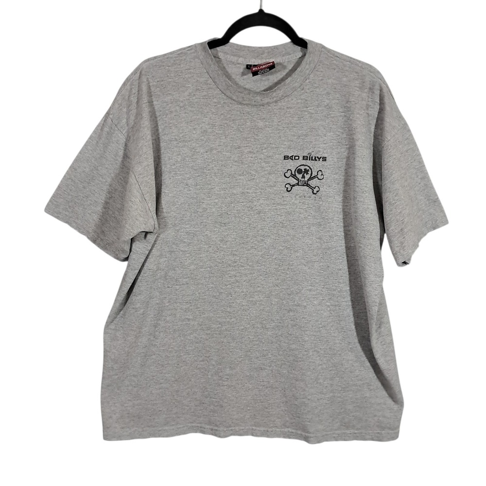 Vintage Billabong Shirt Mens Large Gray Surf‎ Skate Y2K Bad Billys Lightweight